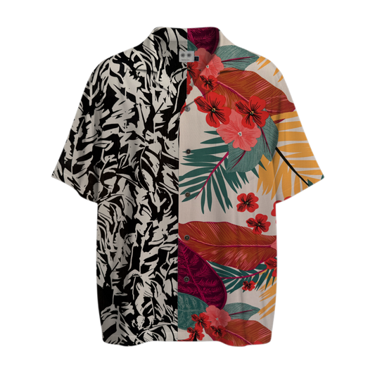 Tsubaki - Unisex Oversized Hawaiian shirt